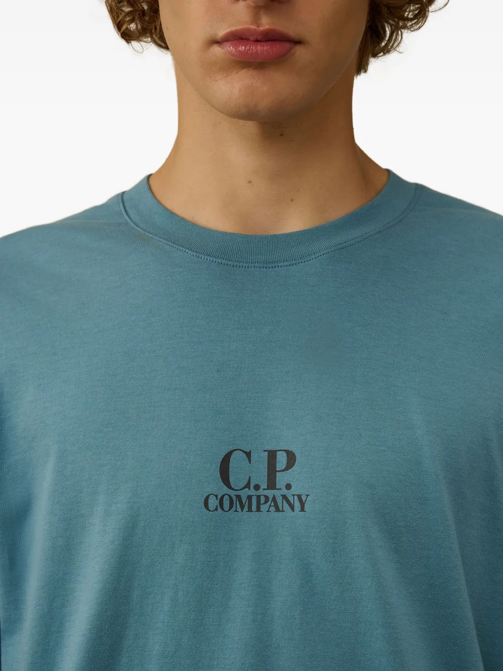 C.P. Company British Sailor logo-print crew-neck T-shirt Blauw