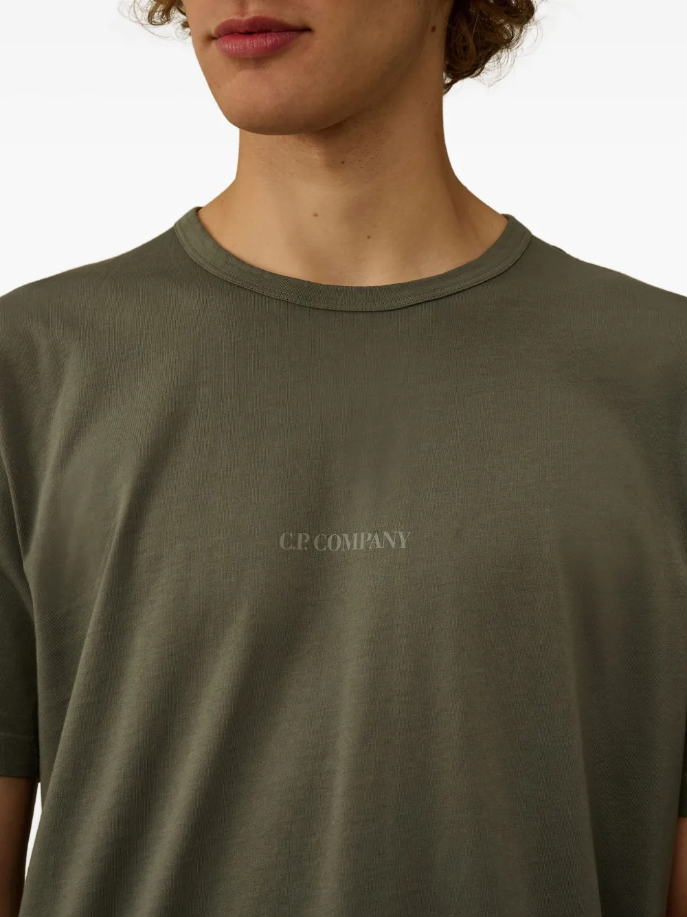 C.P. Company logo-print cotton T-shirt Groen