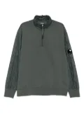 C.P. Company half-zip quilted sleeve sweatshirt - Grey