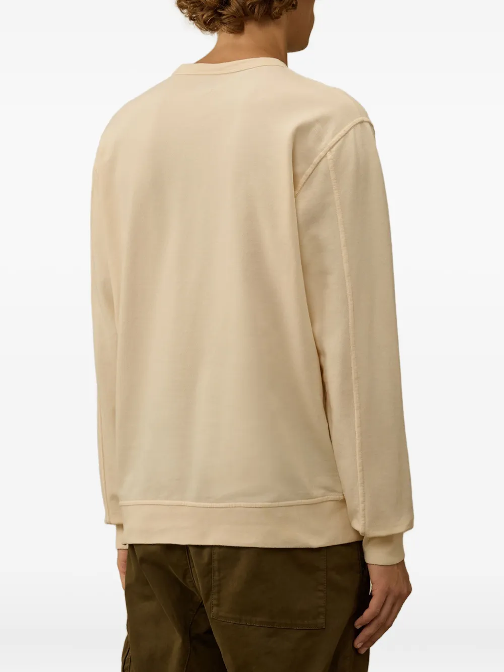 C.P. Company Sweater met Lens-detail Beige