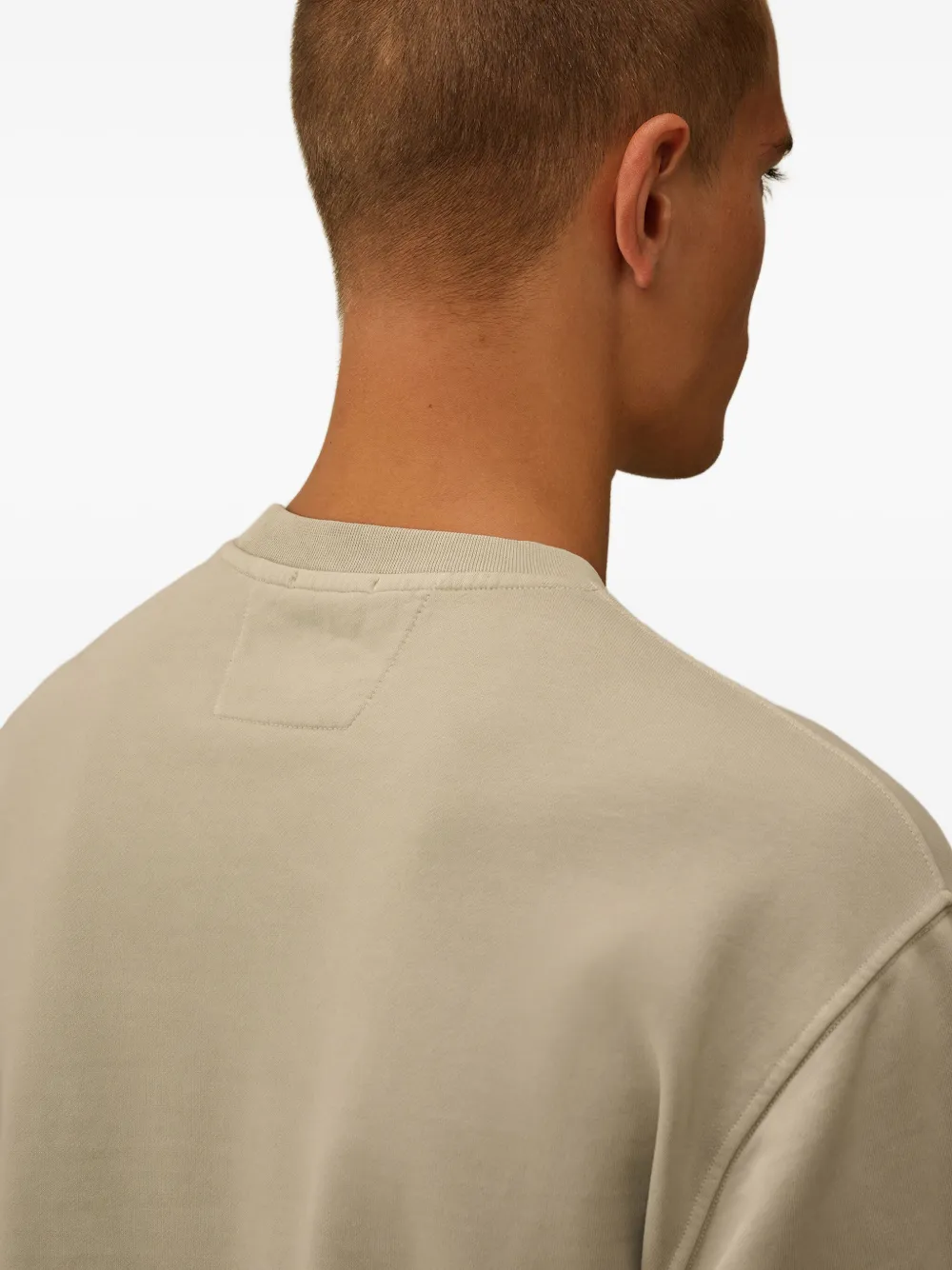 C.P. Company Sweater met geborduurd logo Beige