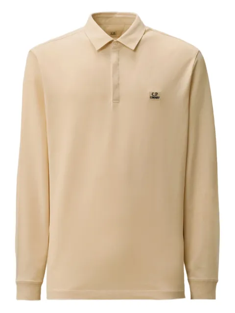 C.P. Company long-sleeve logo polo shirt