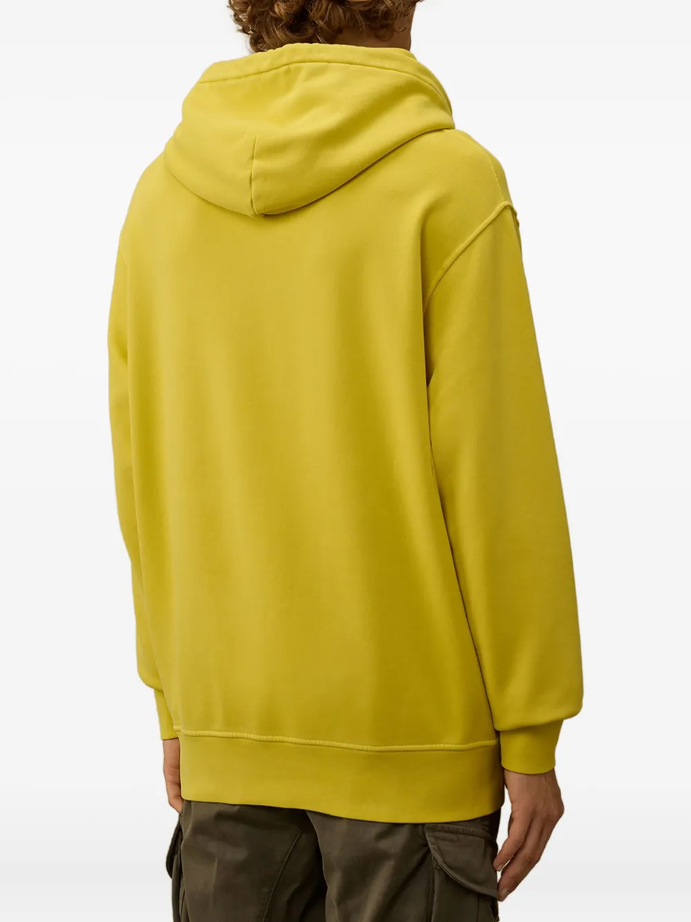 C.P. Company Hoodie met geborduurd logo Geel