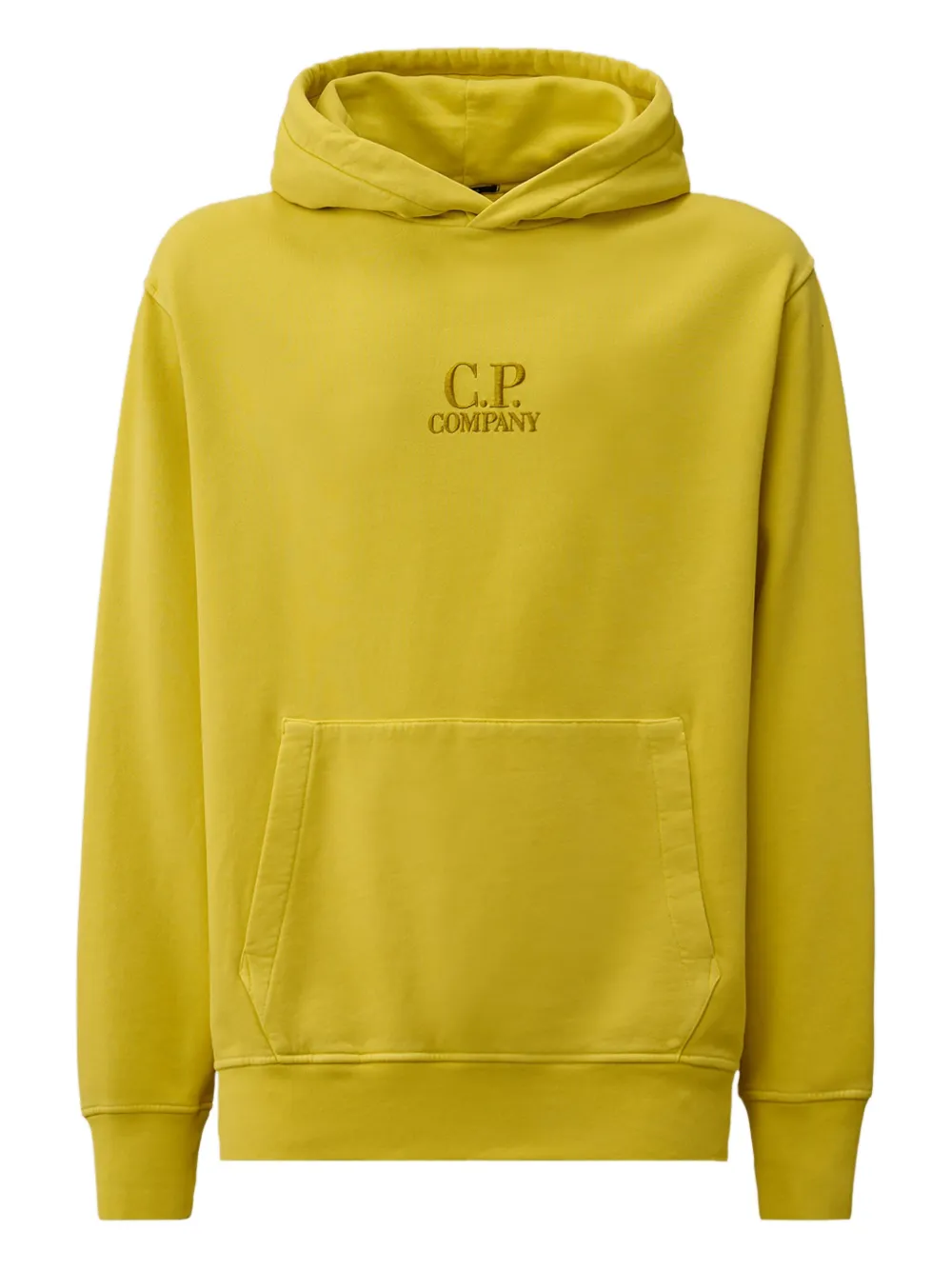 C.P. Company Hoodie met geborduurd logo Geel