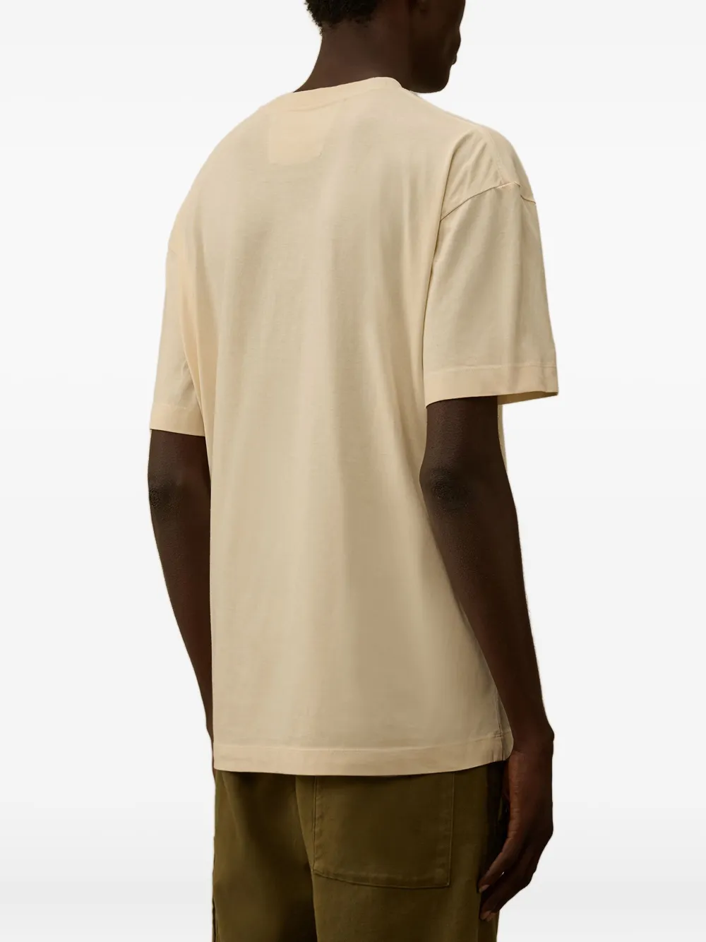 C.P. Company T-shirt met reliëf Beige