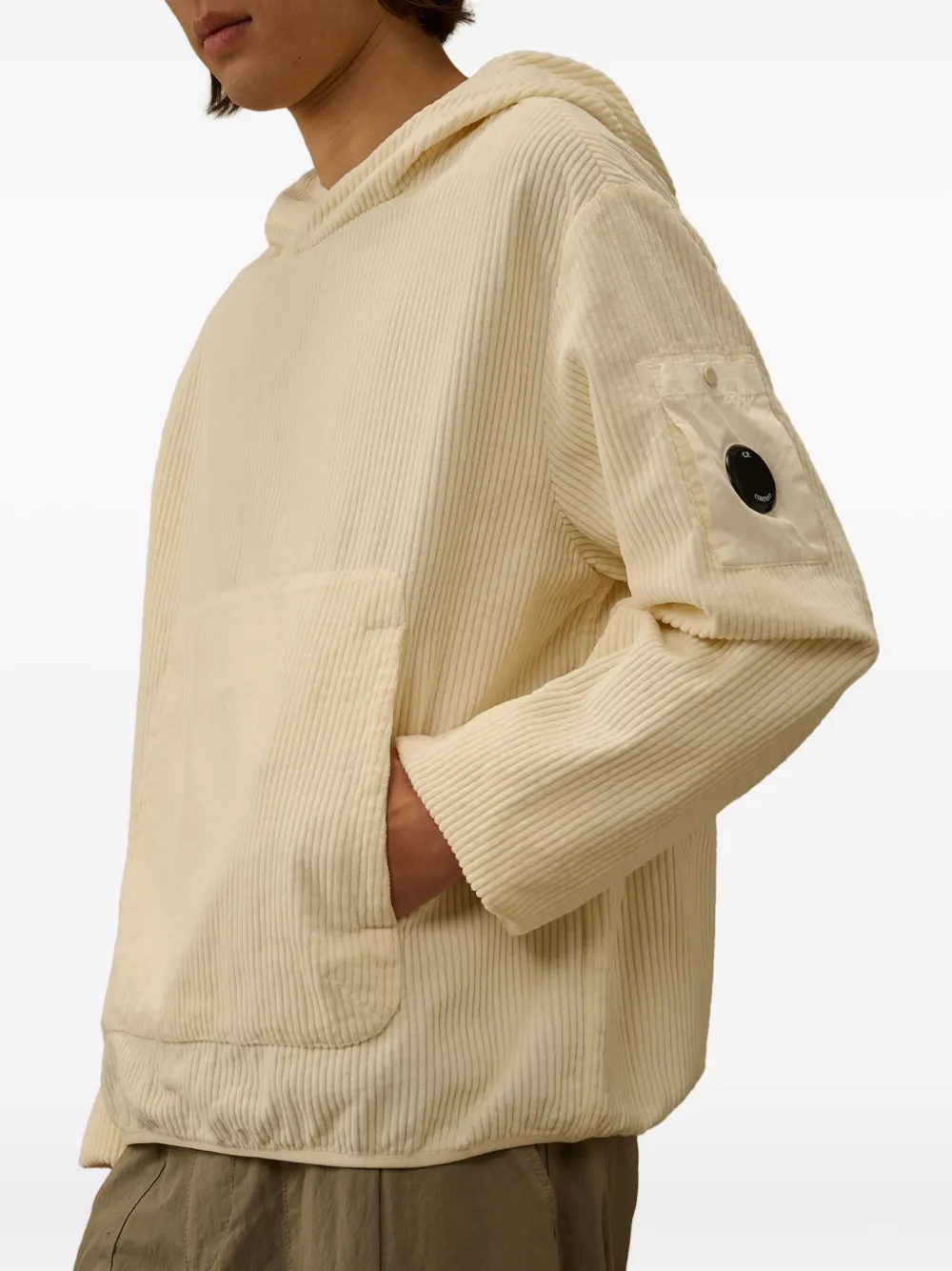 C.P. Company Hoodie met logodetail Beige