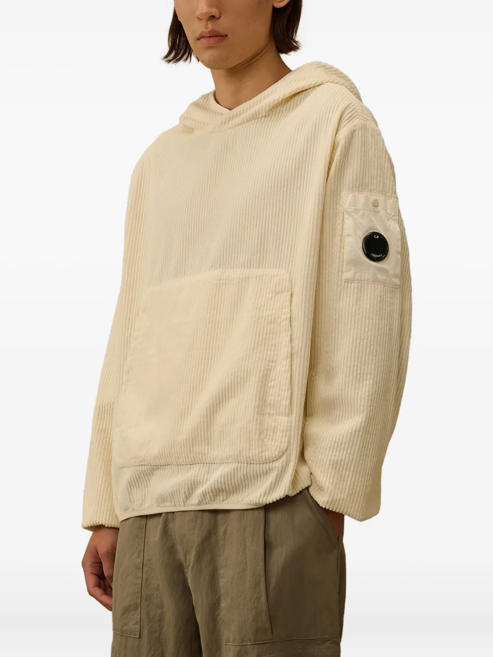 C.P. Company Hoodie met logodetail Beige