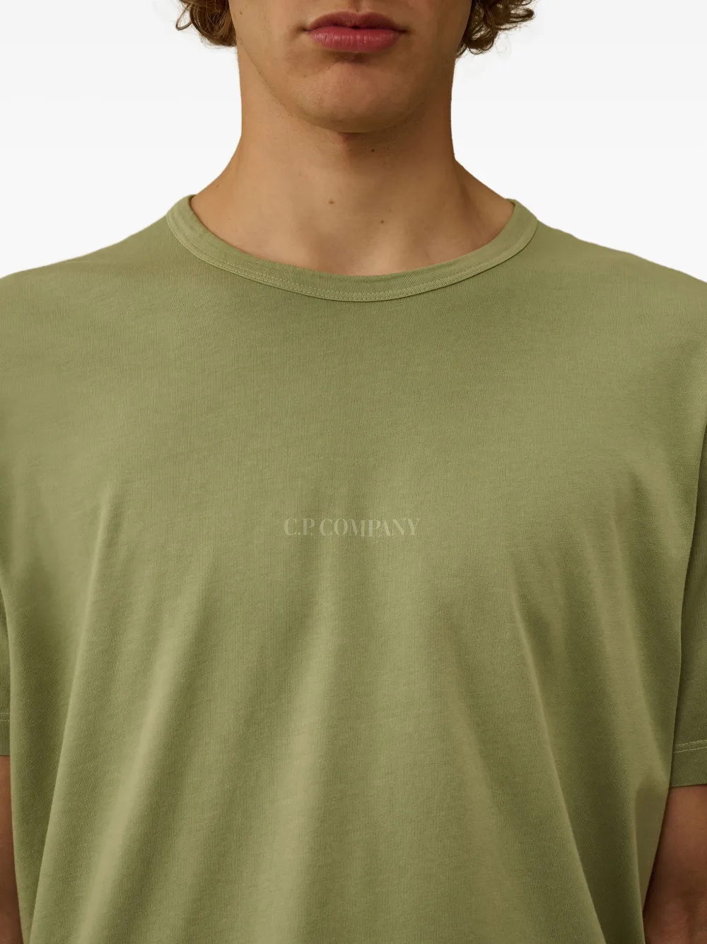 C.P. Company logo-print cotton T-shirt Groen