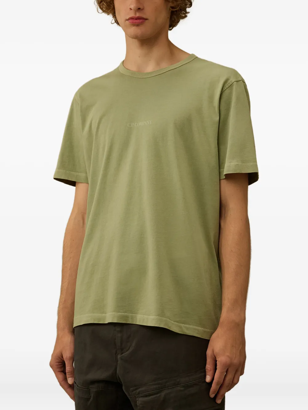 C.P. Company logo-print cotton T-shirt Groen