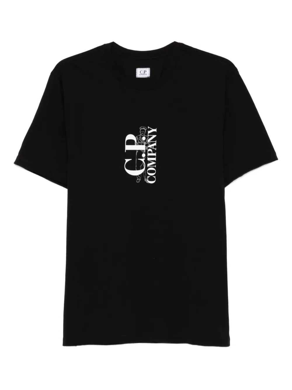 C.P. Company playera de algodón con logo estampado | negro | Image 1