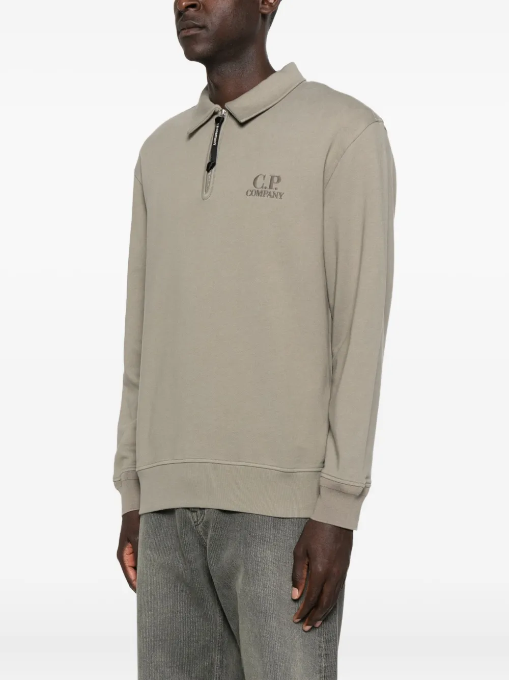 C.p. Company Zip-up Sweatshirt In Gray