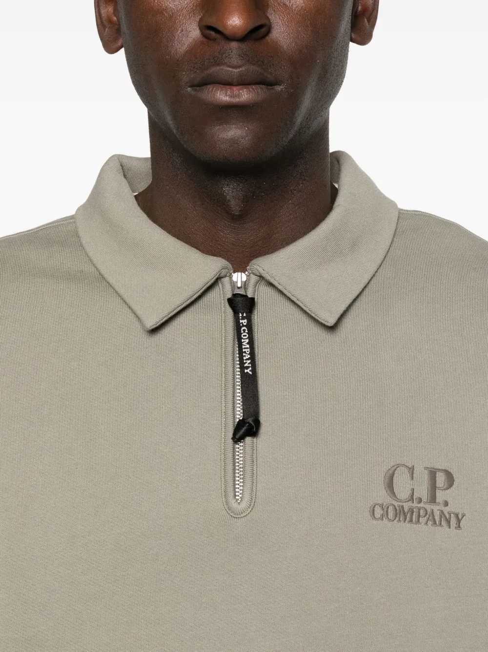 C.p. Company Zip-up Sweatshirt In Gray