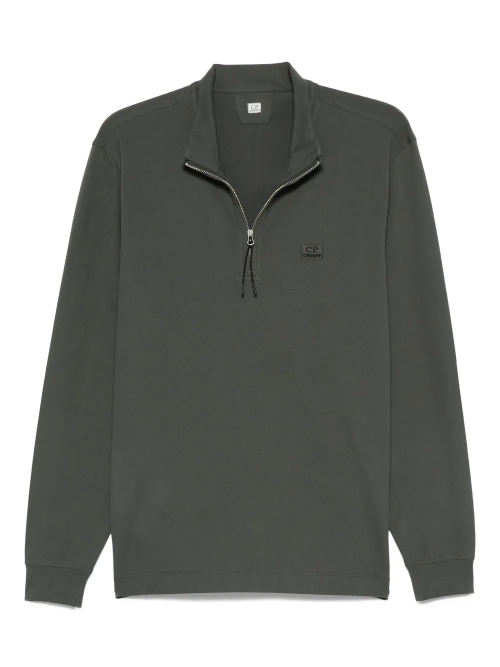 C.p. Company Half-zip Cotton Sweatshirt In Gray