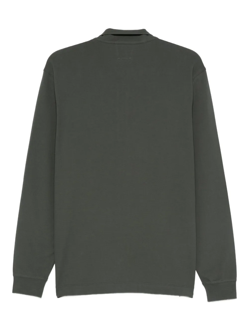 C.P. Company Katoenen sweater met halve rits - Groen
