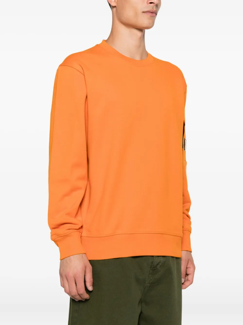 C.P. Company Sweater met logoprint Oranje