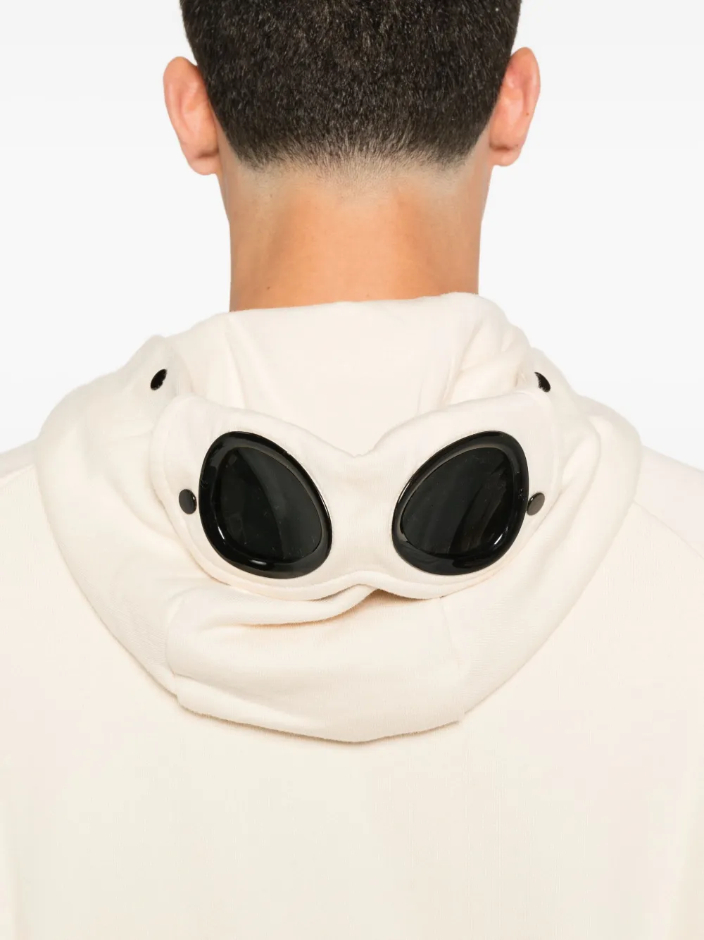 C.p. Company Zip-fastening Sweatshirt In Neutral