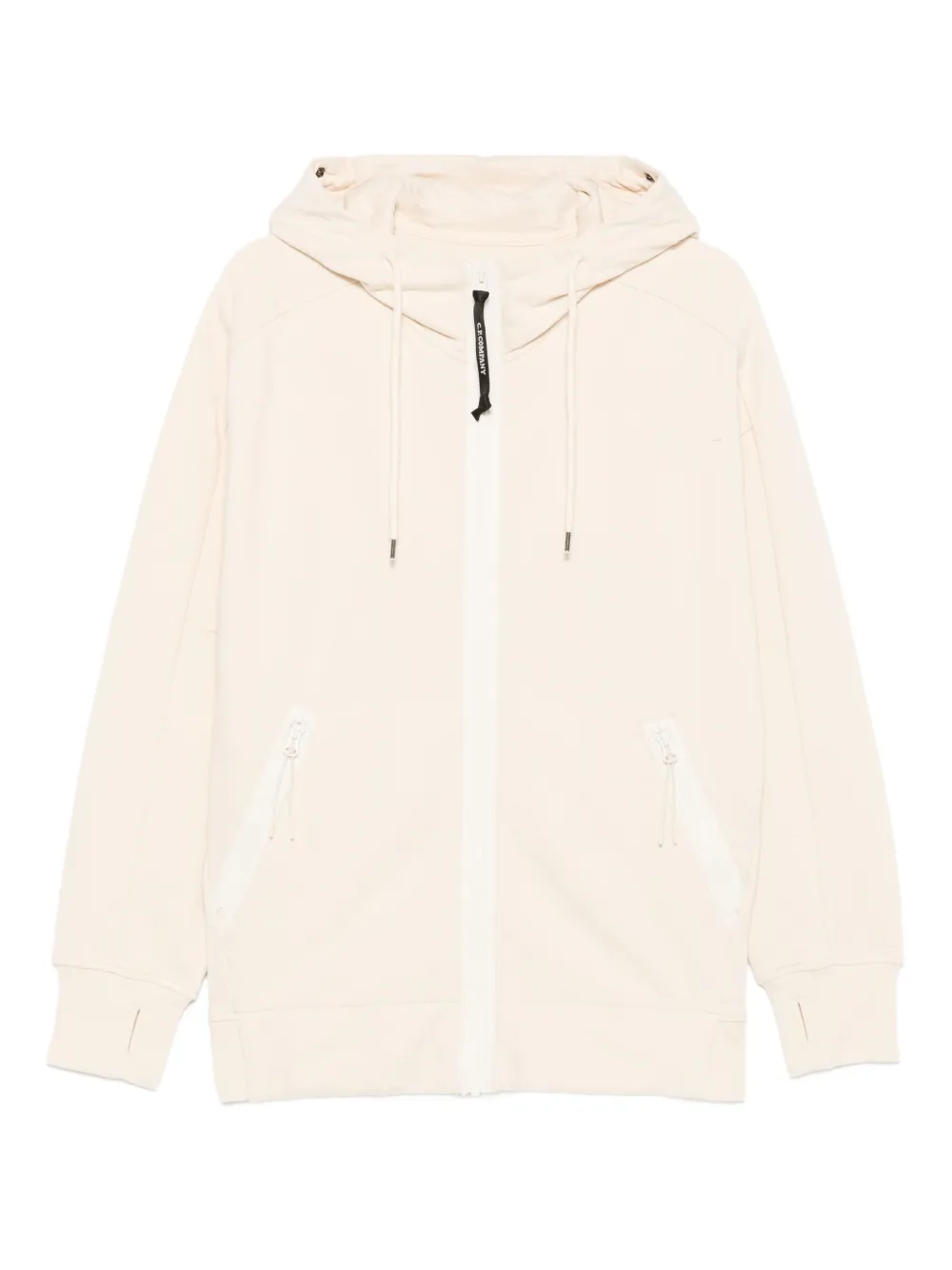 C.p. Company Zip-fastening Sweatshirt In Neutral