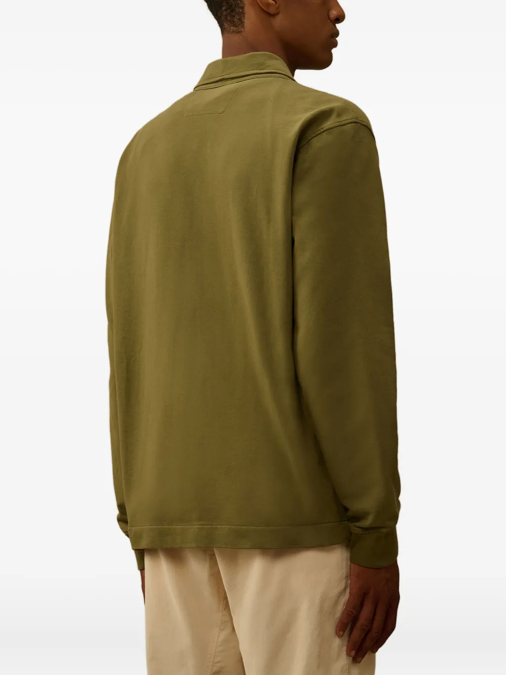 C.P. Company Katoenen shirtjack met ritszak Groen
