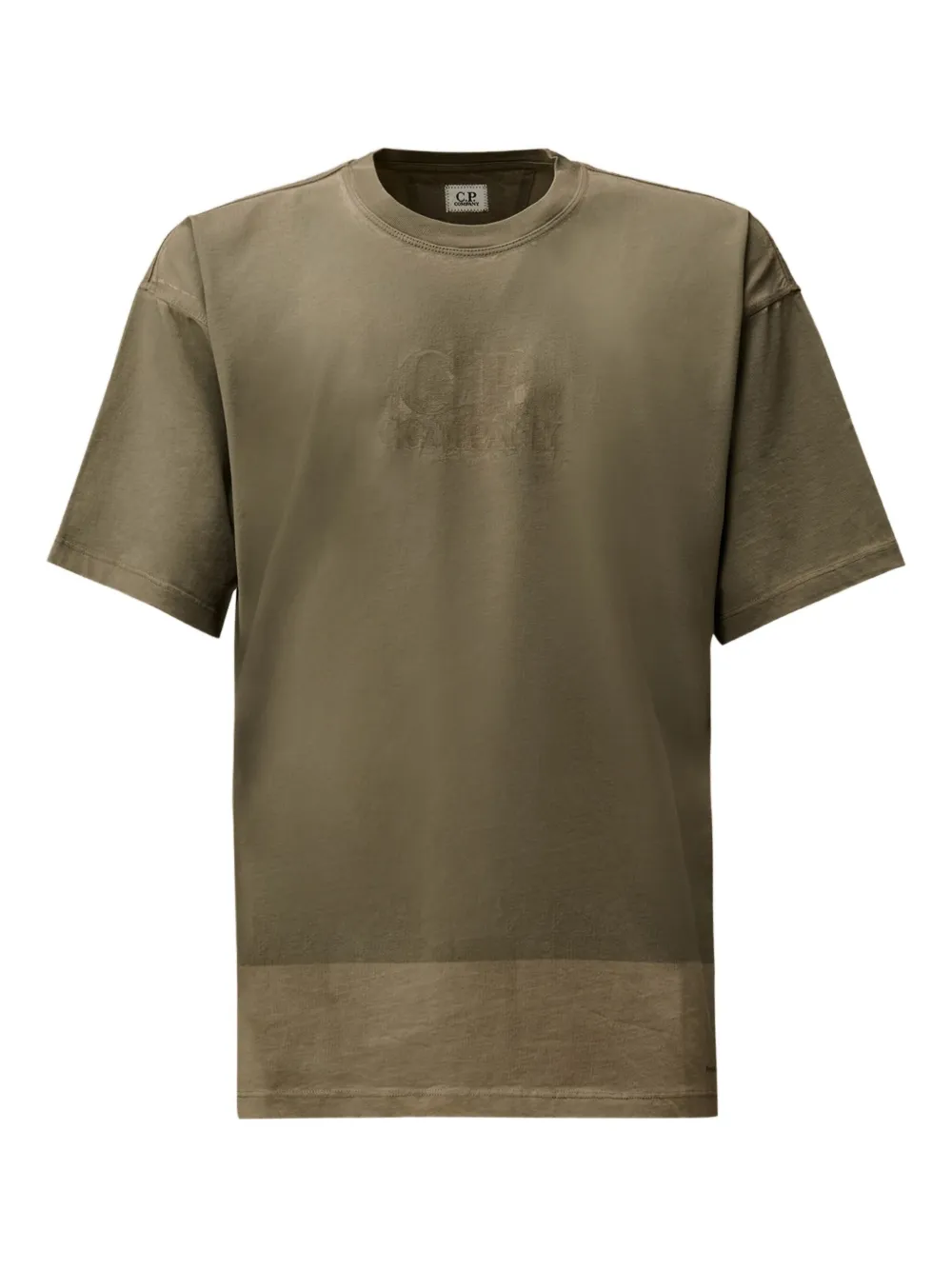 C.P. Company embossed-logo T-shirt - グレー C.P. Company embossed-logo T-shirt - グレー