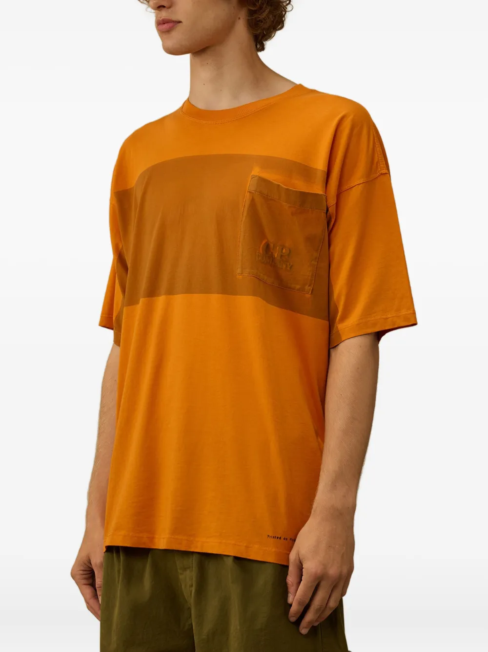 C.P. Company Gestreept T-shirt Oranje