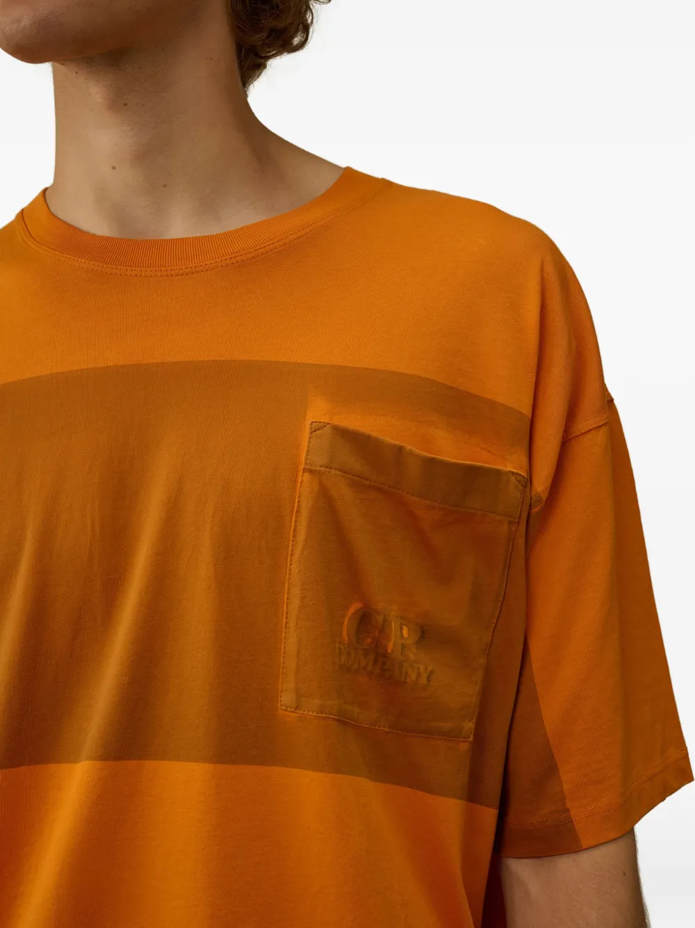 C.P. Company Gestreept T-shirt Oranje