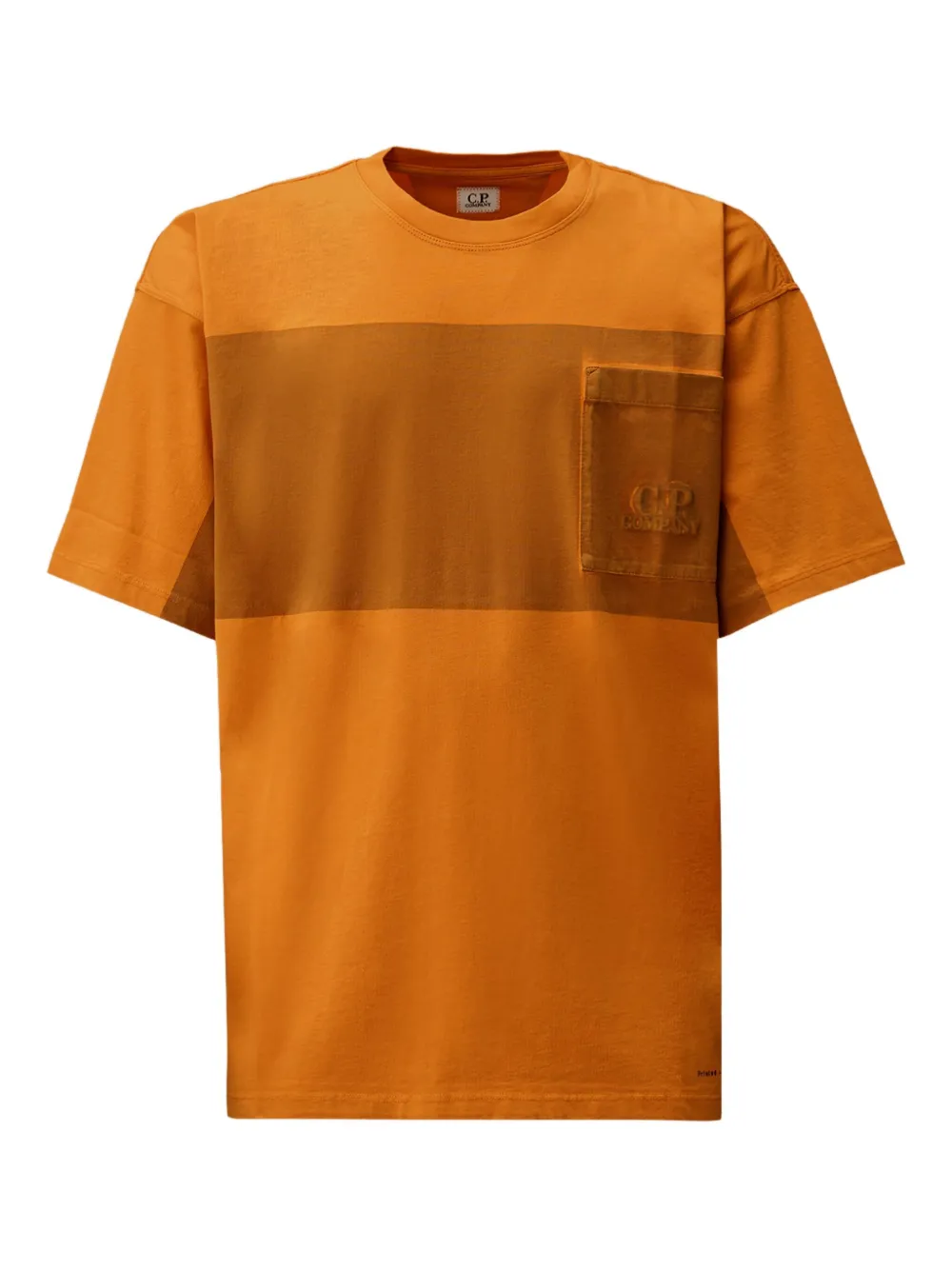 C.P. Company pocket-panel stripe T-shirt | Orange | Image 1