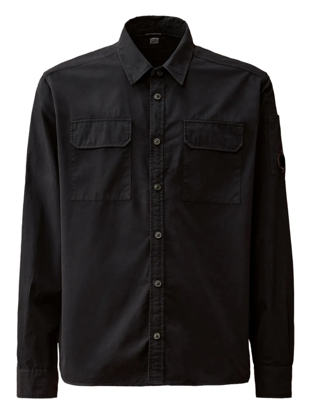 C.P. Company double-pocket shirt | Black | Image 1