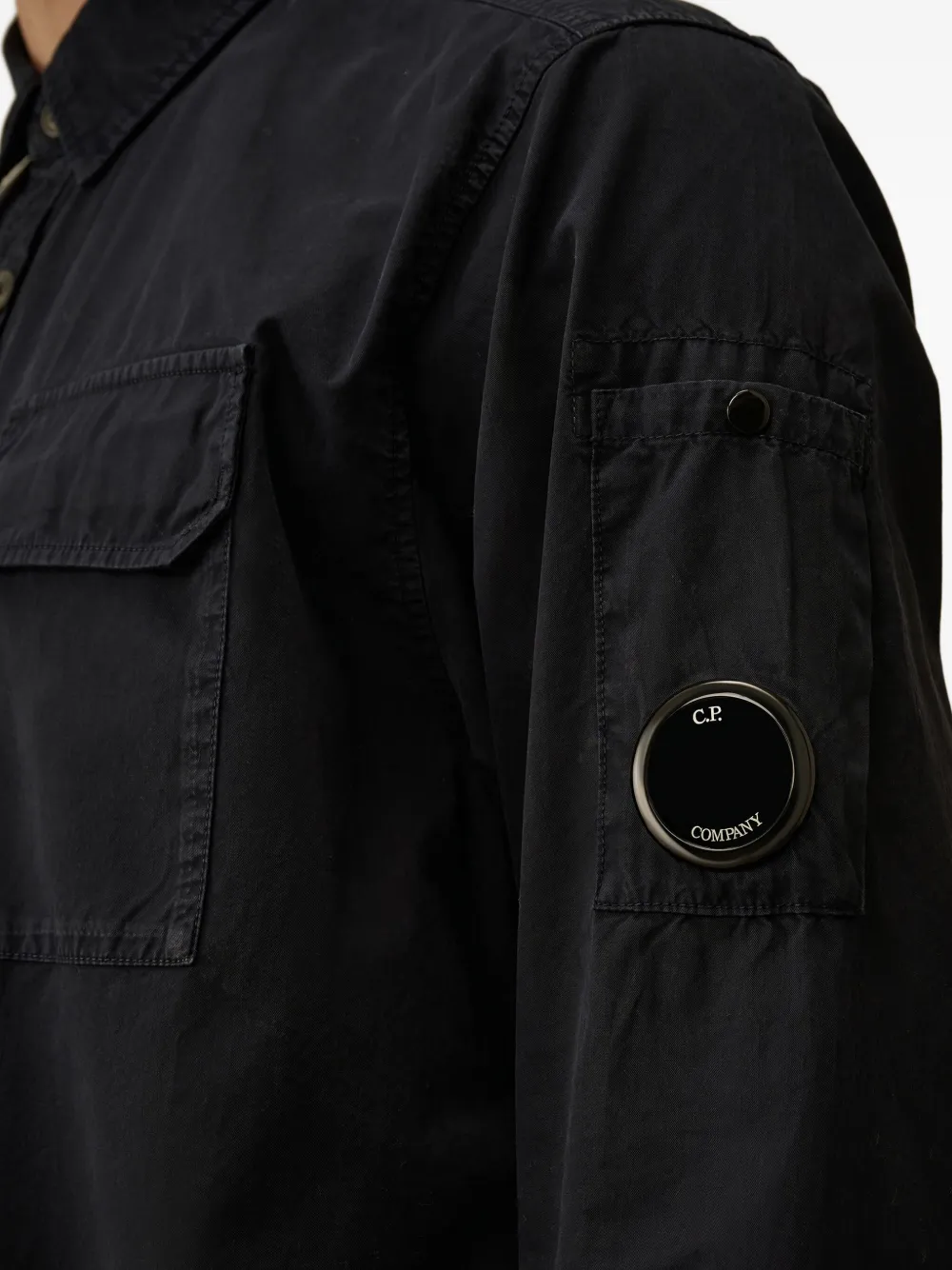 C.P. Company double-pocket shirt Zwart