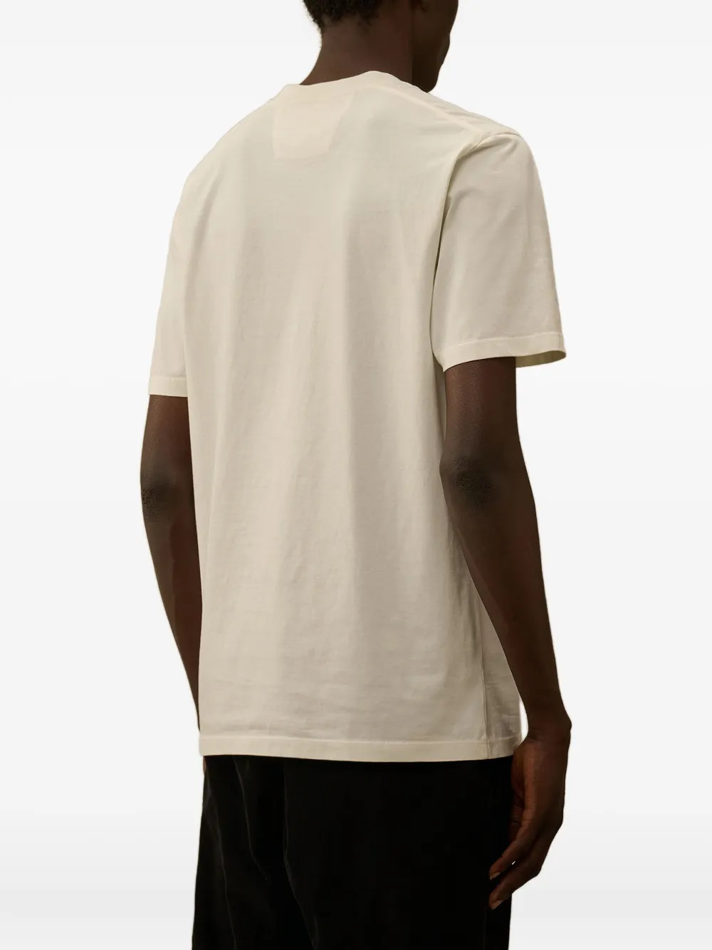 C.p. Company Logo-print T-shirt In Neutral