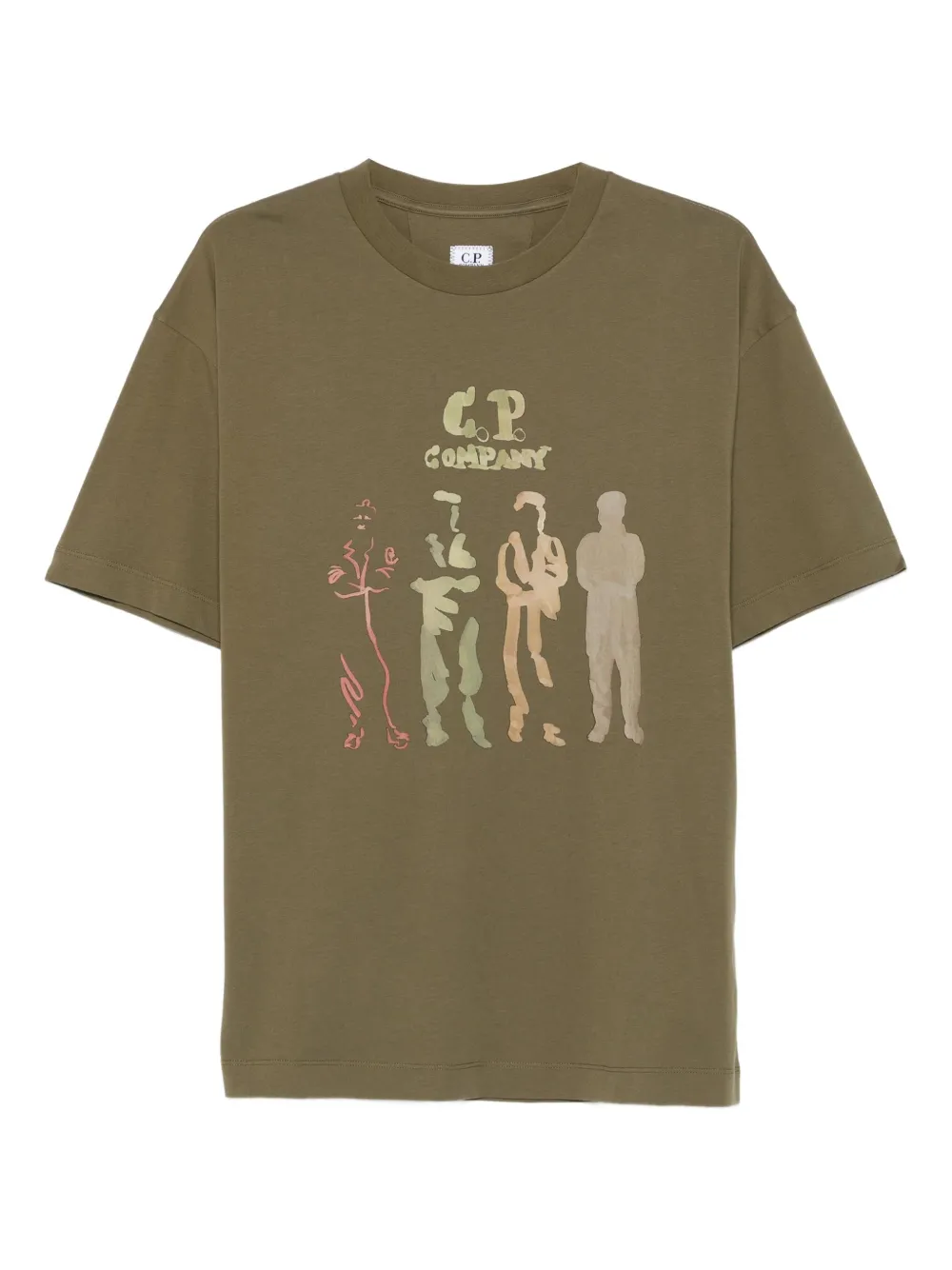 C.P. Company T-shirt met logoprint Groen