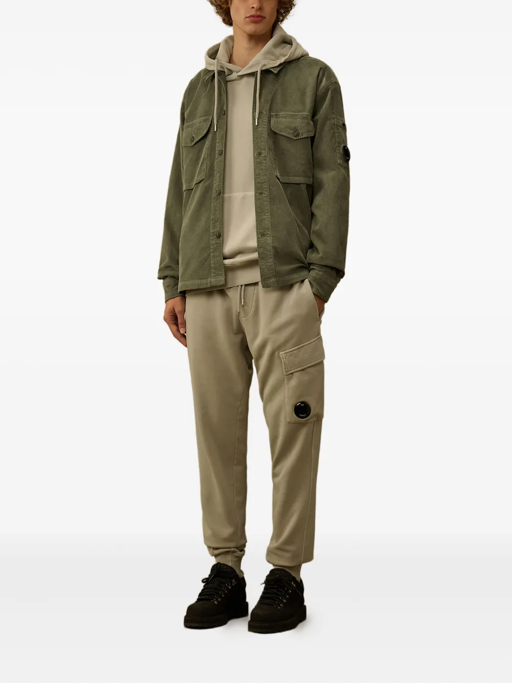 C.P. Company cargo drawstring track pants Grijs