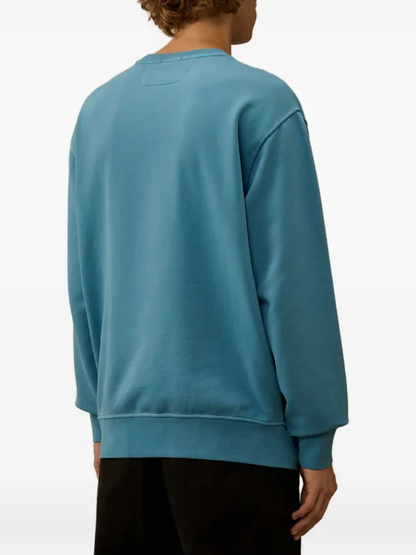 C.P. Company Embroidered crew-neck Sweatshirt | Blue | FARFETCH