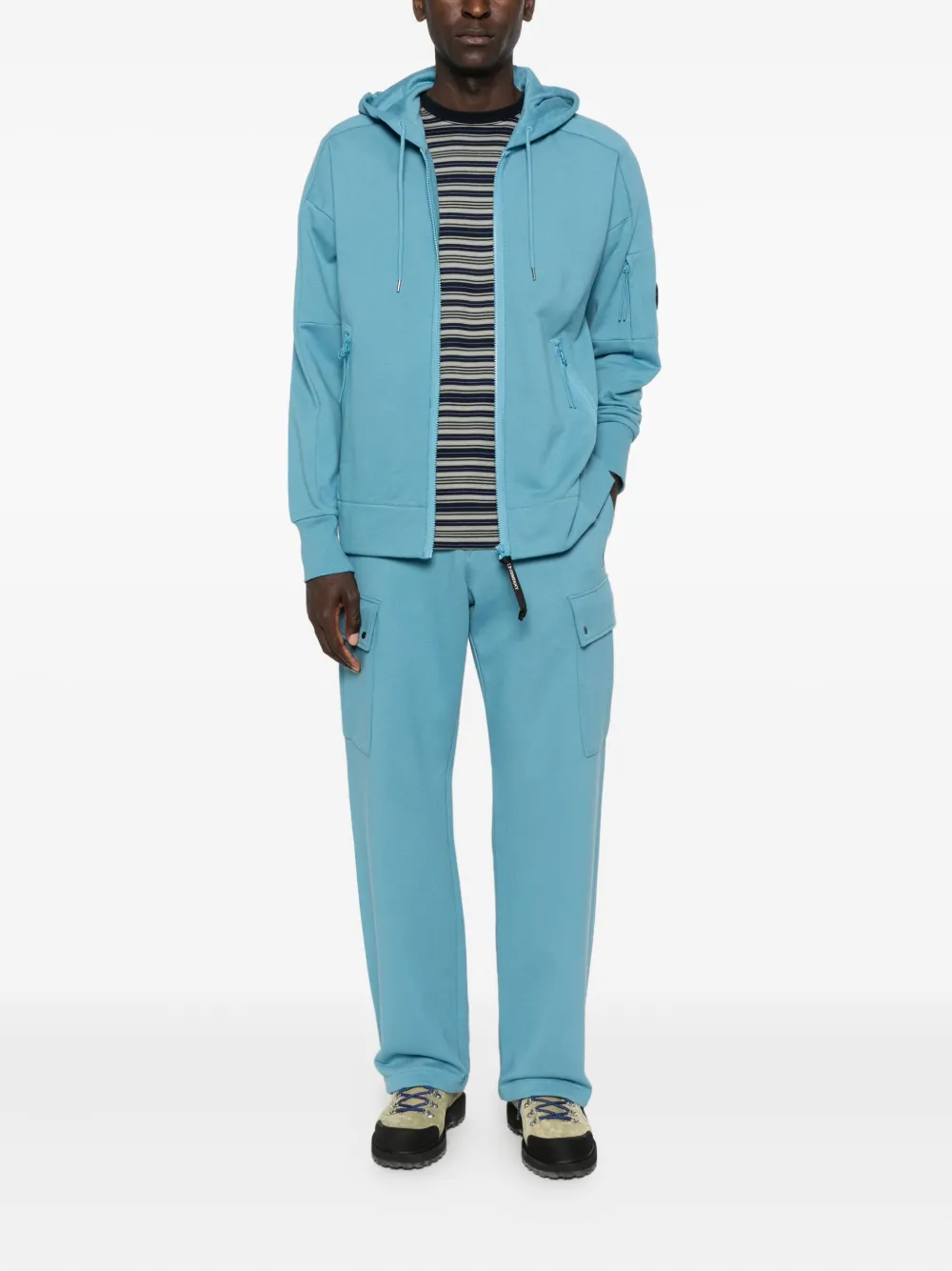 C.P. Company Broek met cargo zak - Blauw