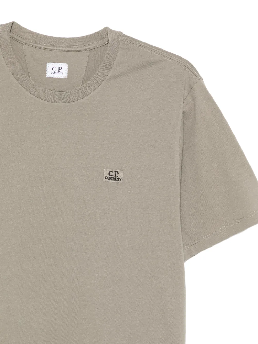 C.P. Company Katoenen T-shirt met logopatch Grijs
