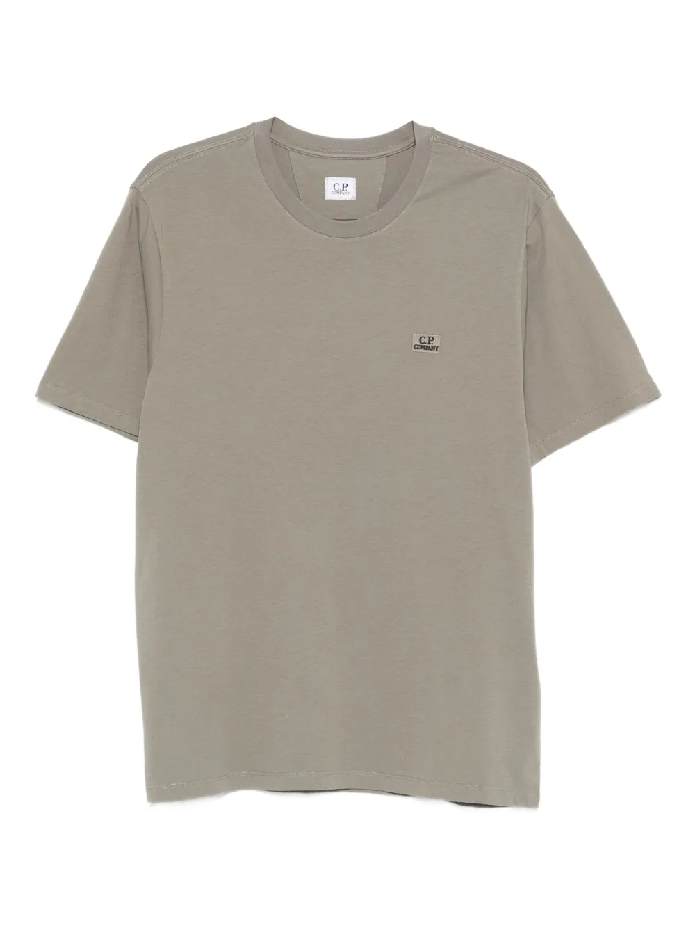 C.P. Company logo-patch cotton T-shirt | Grey | Image 1