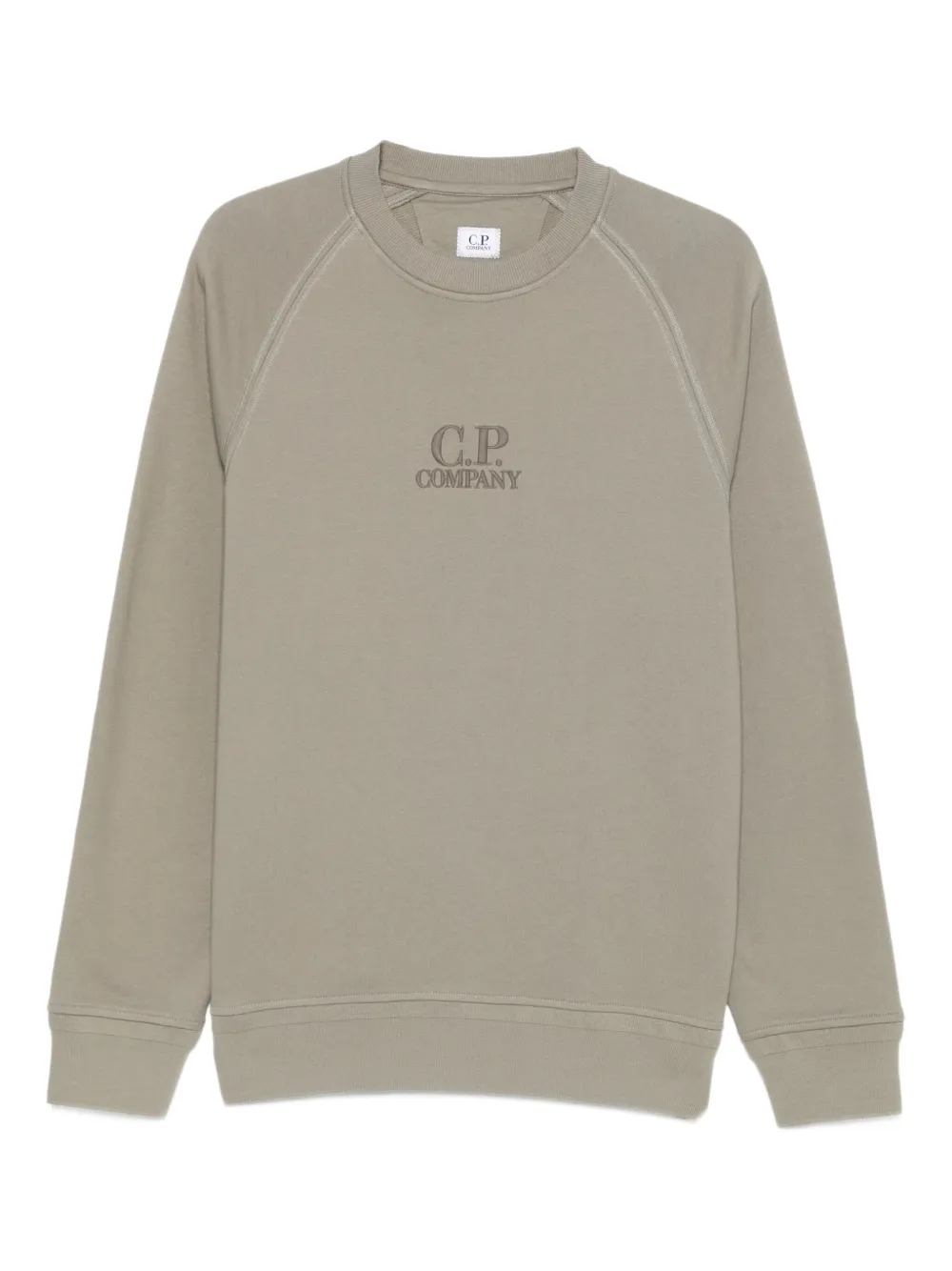 C.P. Company Sweater met geborduurd logo Groen