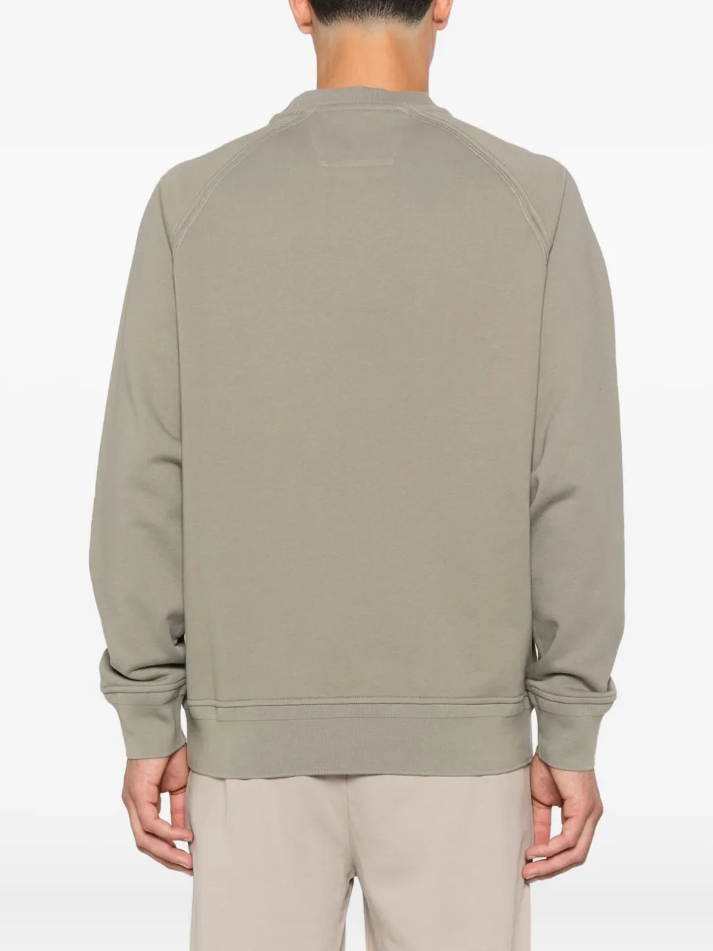 C.P. Company Sweater met geborduurd logo Groen