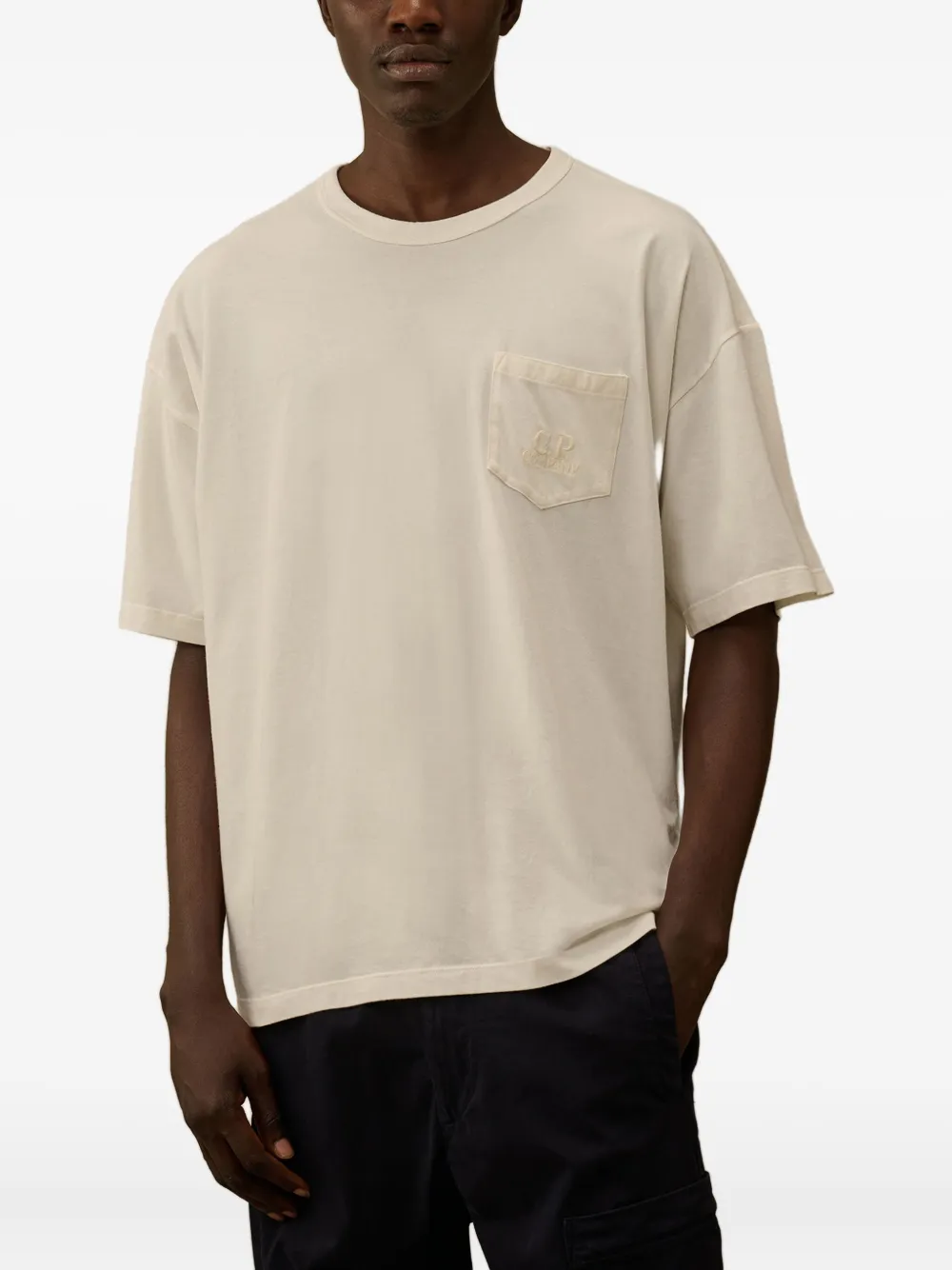 C.P. Company embroidered-pocket T-shirt Wit