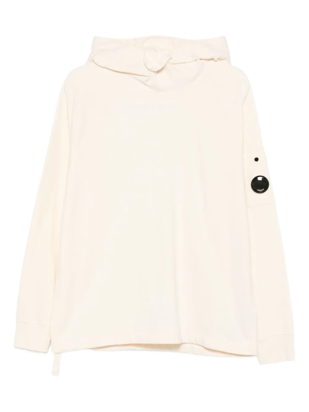 C.P. Company Hoodie mit Linsen-Detail - Nude