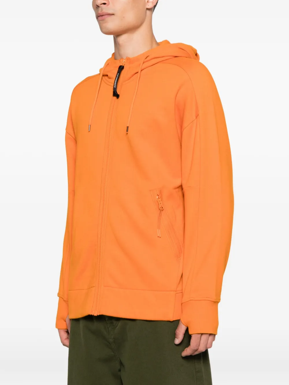 C.P. Company Hoodie met rits Oranje