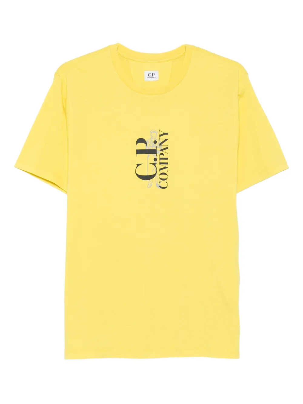 C.P. Company logo-print cotton T-shirt | Yellow | Image 1