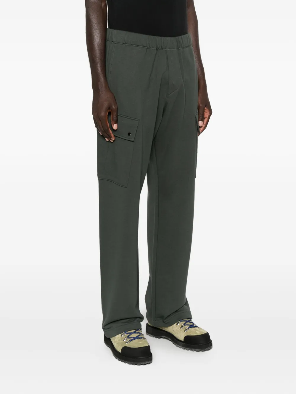C.p. Company Sweatpants Cargo Pant In Diagonal Raised Fleece Clothing In Gray
