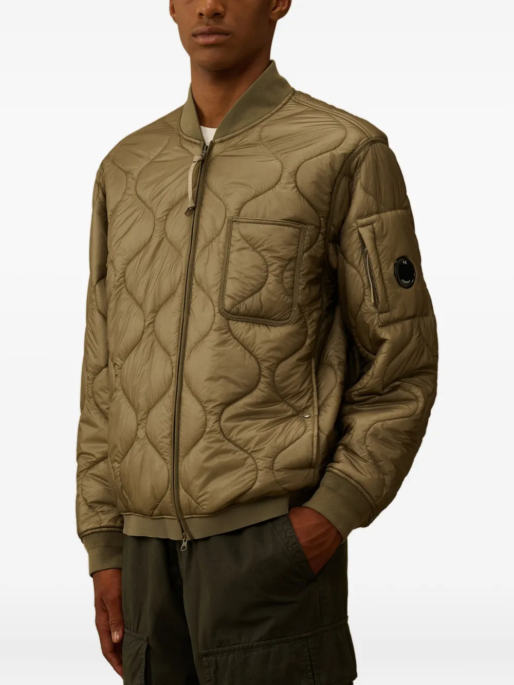 C.P. Company Gewatteerd bomberjack Beige