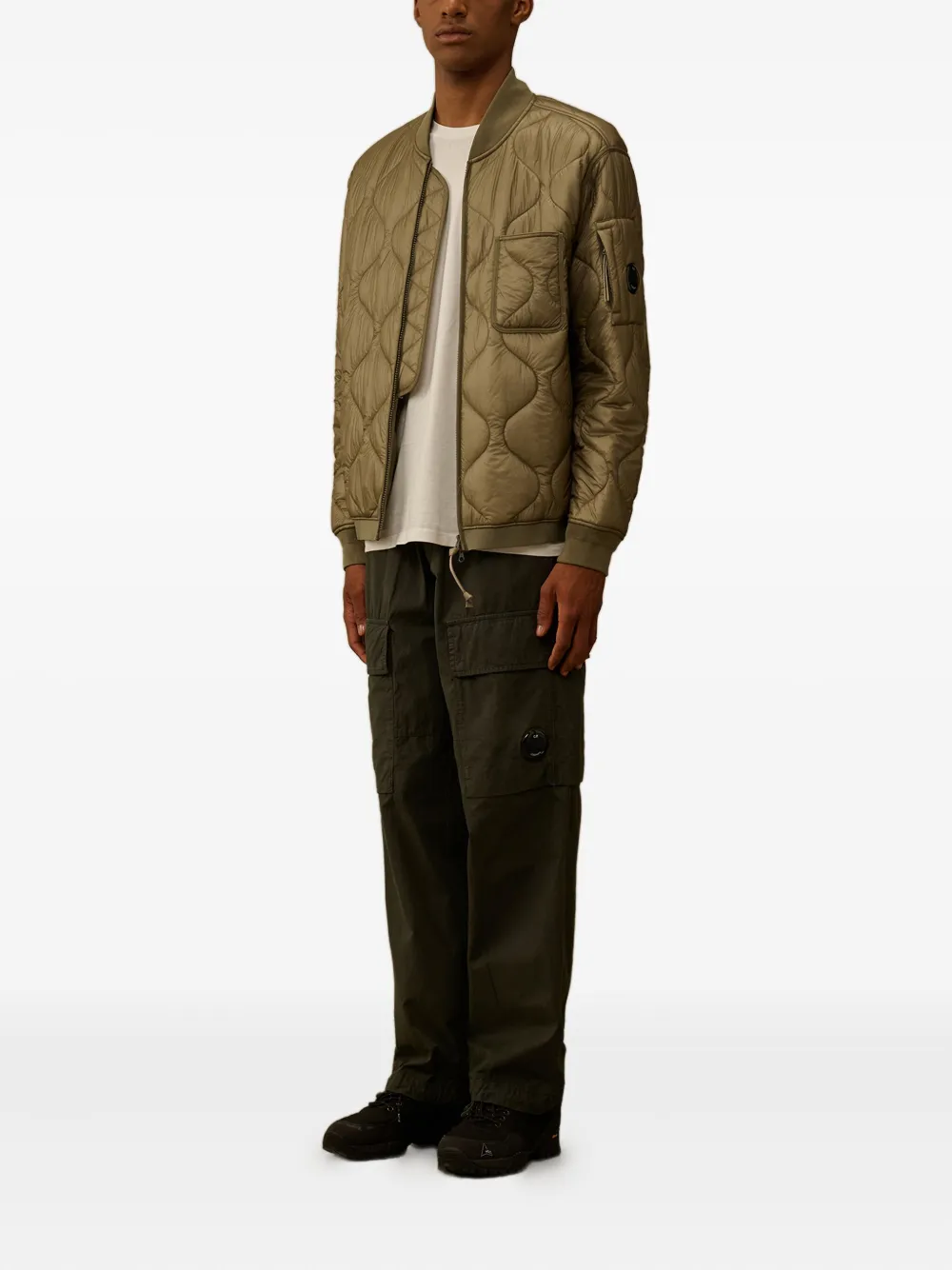 C.P. Company Gewatteerd bomberjack Beige