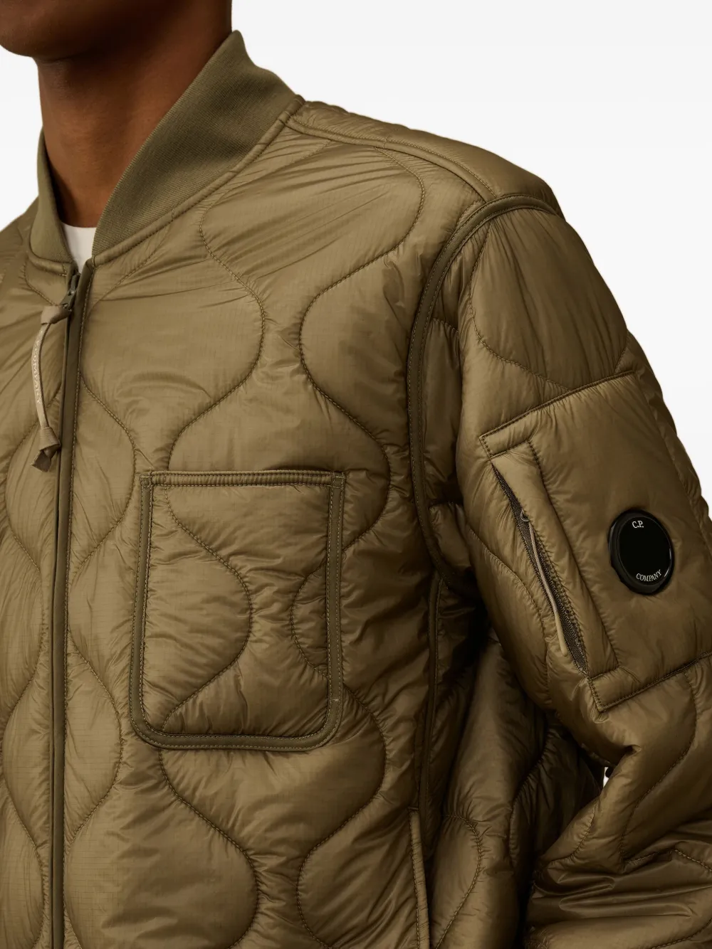 C.P. Company Gewatteerd bomberjack Beige