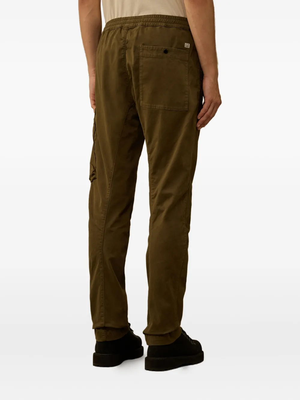 C.P. Company logo-patch cargo pants Groen