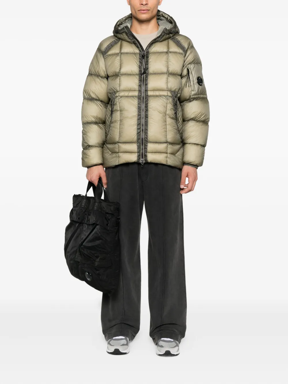 C.P. Company Lens-detail hooded jacket | Down Jackets | Image 2