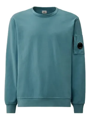 スウェット・トレーナー C.P. COMPANY Lens Patch Sweatshirt Light Blue C.P. COMPANY Lens Patch Sweatshirt Light Blue