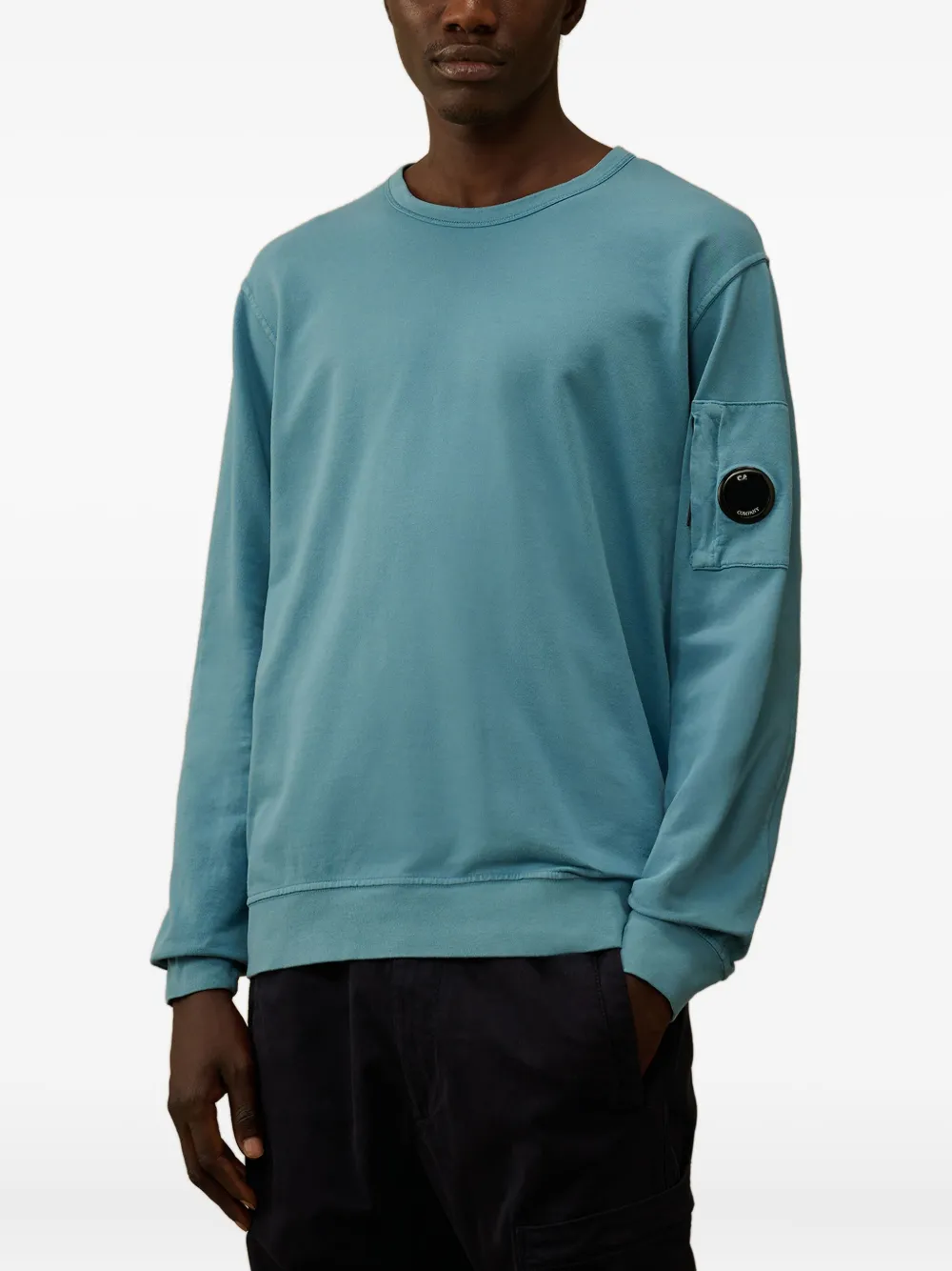 C.P. Company Sweater met Lens-detail Blauw
