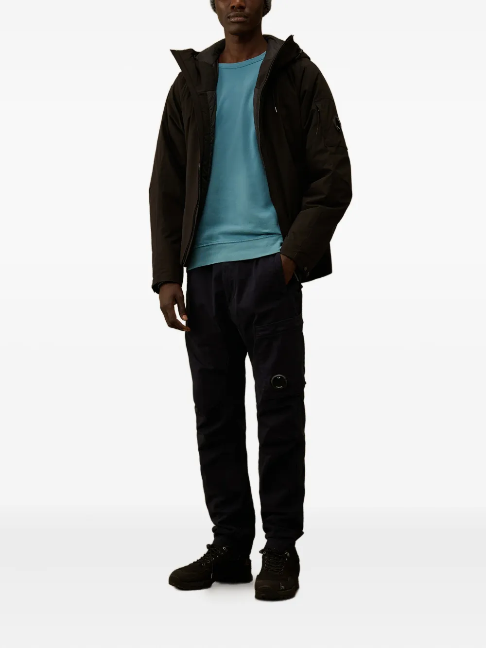C.P. Company Lens-detail sweatshirt - Blauw